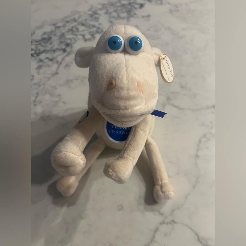 Serta Counting Sheep Plush #1 Toy Beanbag 2000 Blue Eye Collectible 

EUC